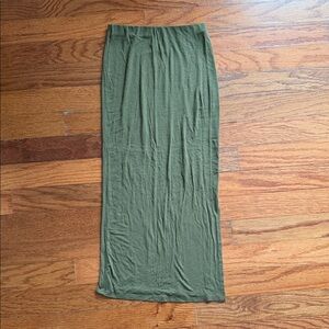 Forever 21 Forest Green Maxi Skirt